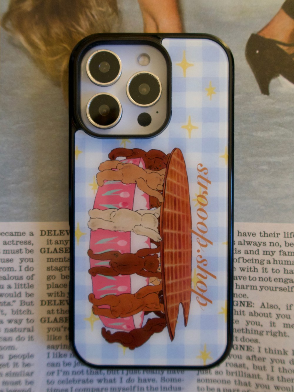 Waffle Bear Case - Blue 상세 이미지 1
