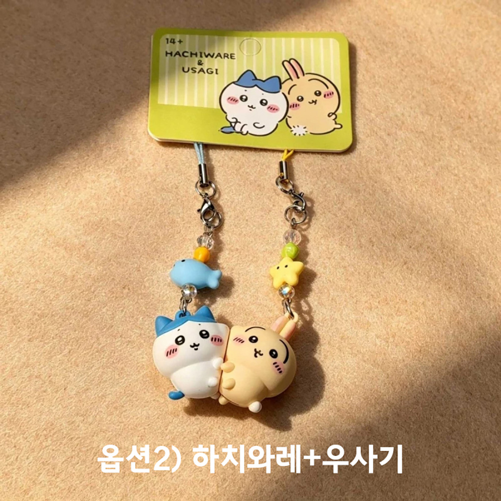 치이카와 우사기 하치와레 모몽가 먼작귀 자석 키링 상세 이미지 2