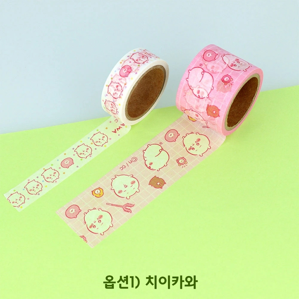 치이카와 하치와레 모몽가 마스킹 테이프 홀더 세트 상세 이미지 1