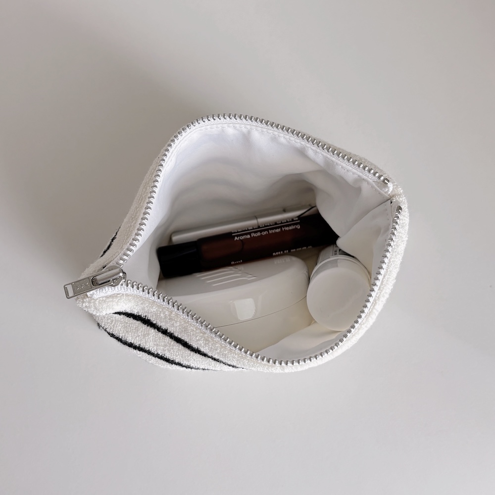Flat Pouch (black+ivory) 상세 이미지 4