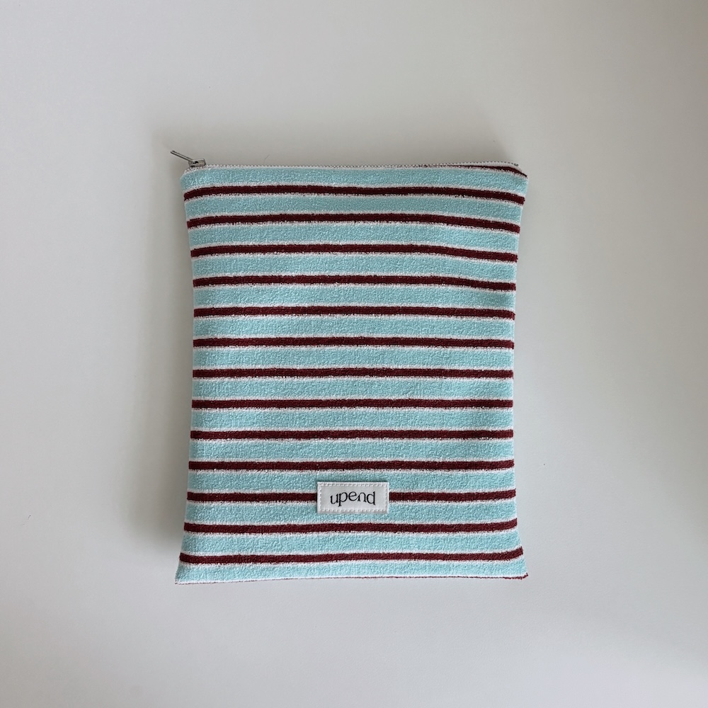 terry book pouch (sora+brown) 상세 이미지 2
