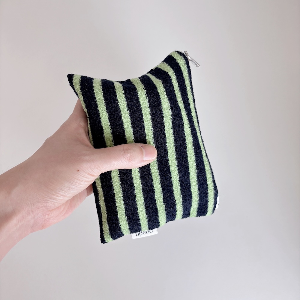 Flat Pouch (navy+green) 상세 이미지 5