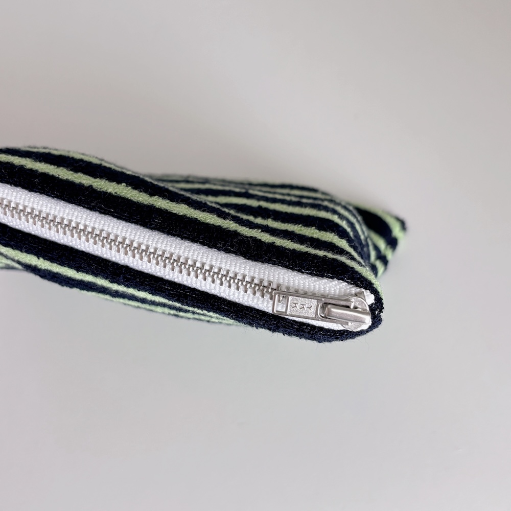 Flat Pouch (navy+green) 상세 이미지 6