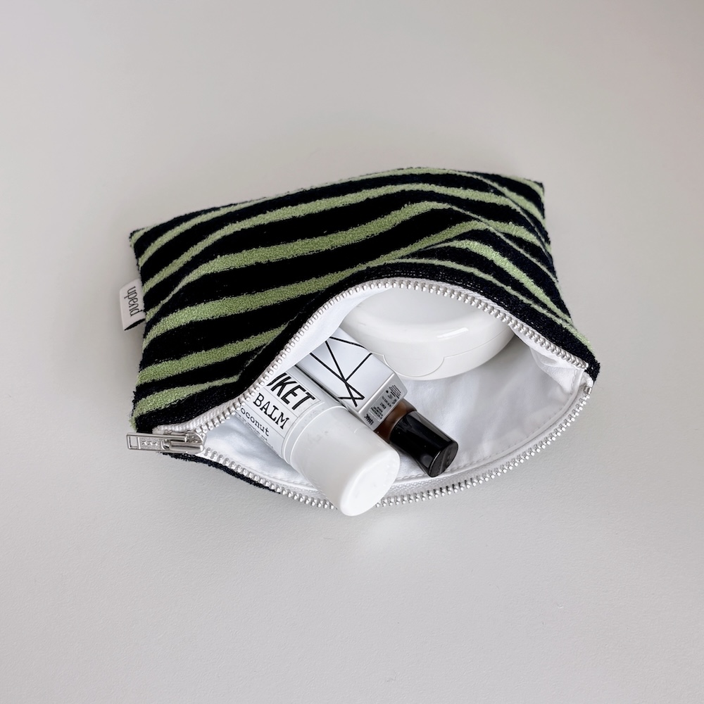 Flat Pouch (navy+green) 상세 이미지 7