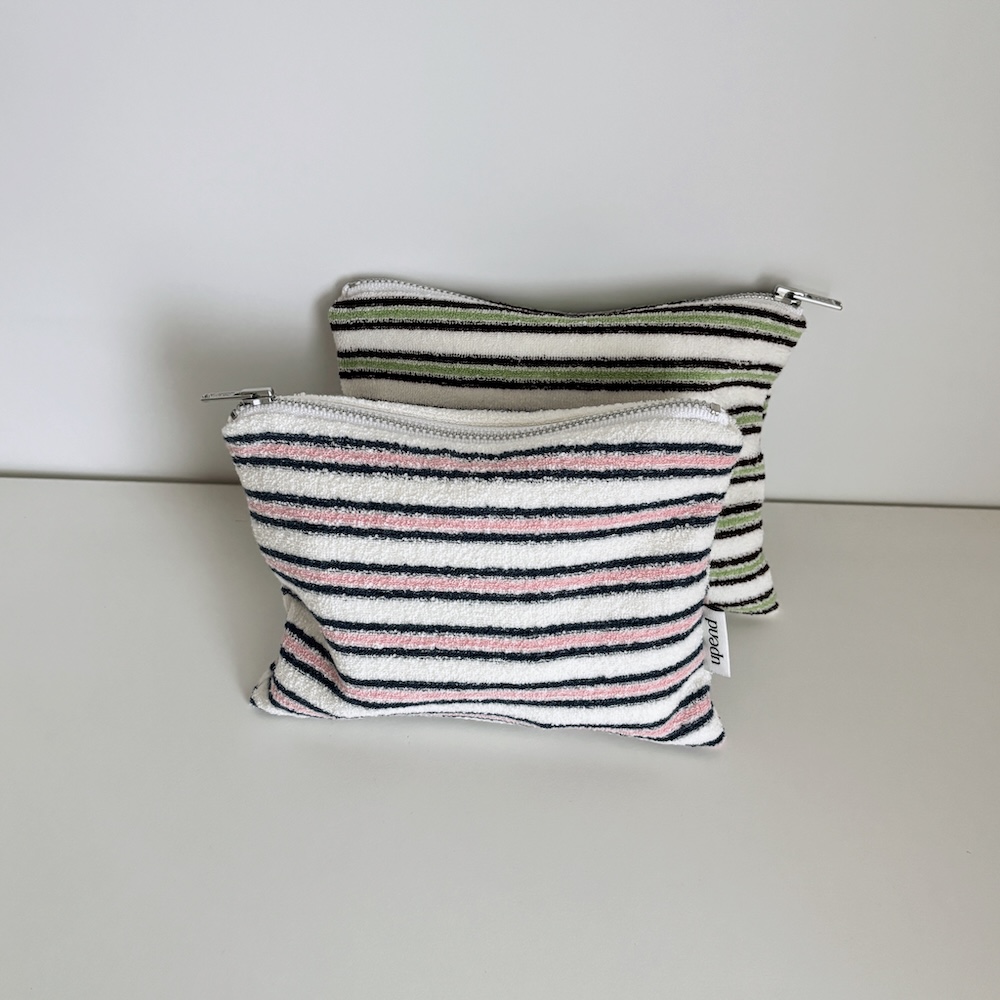 Flat Pouch_multi stripe (2color) 상세 이미지 1