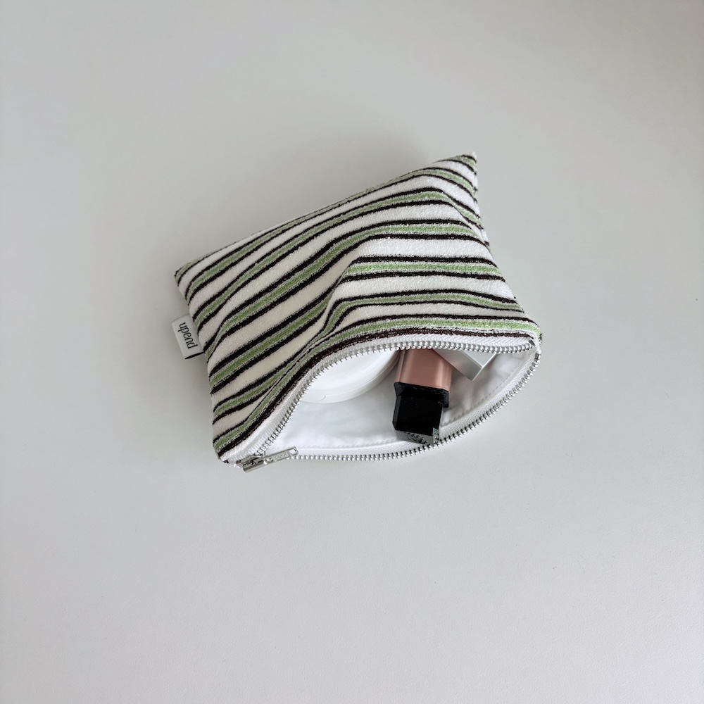 Flat Pouch_multi stripe (2color) 상세 이미지 4